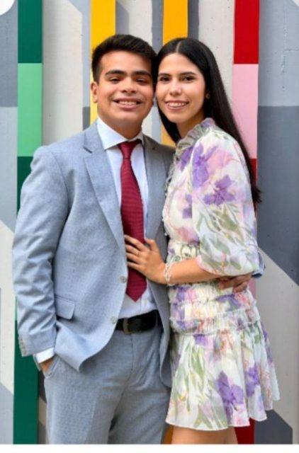 Foto de Alberto Antonio Rosales Mendoza y Constanza Carusso