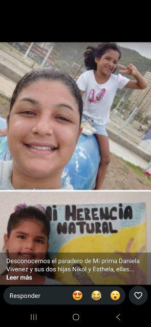 Foto de Daniela vivenes y sus ninas