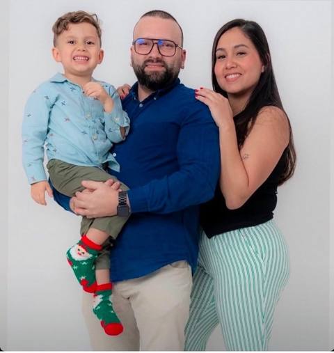 Foto de Jofran Galipolli / Oriana Brache y su bebe