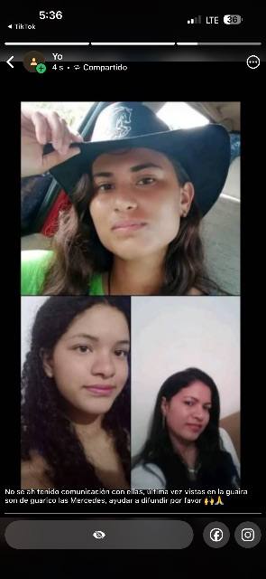 Foto de Camila Rodríguez, Yasmín Rodríguez y Yasmín Carvajal