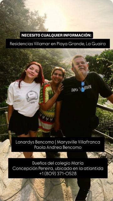 Foto de Paola, Mary y lonardys bencomo