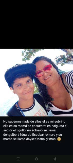 Foto de Dengelbert Eduardo Escobar romero y dayset María griman romero