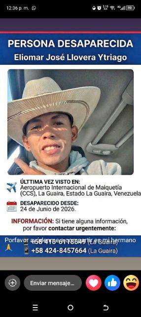 Foto de Eliomar José lloverá Ytriago