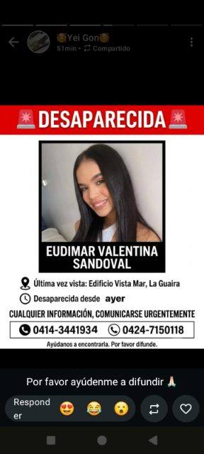 Foto de Eudimar Valentina Sandoval González