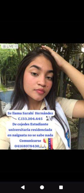 Foto de Sarahí Hernández