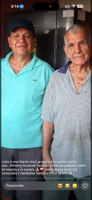 Foto de Winning Palacios y Manuel Palacios