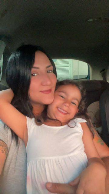 Foto de Jeily rodrigues y su hija amanda