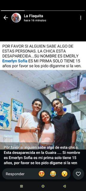 Foto de Emerlyn Sofía Cardozo Sánchez