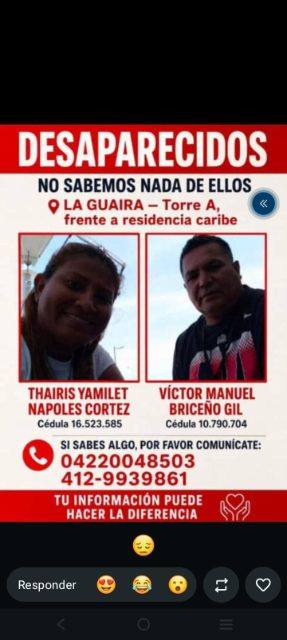 Foto de Victor Briceño y thairis Nápoles