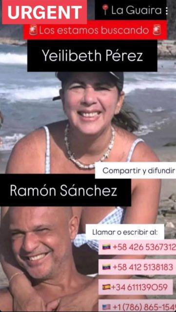 Foto de Yeilibeth Pérez y Ramón Sánchez