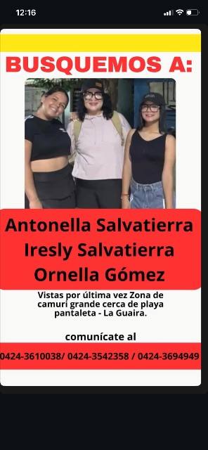 Foto de Ornella Gómez, Iresly y Antonella Salvatierra