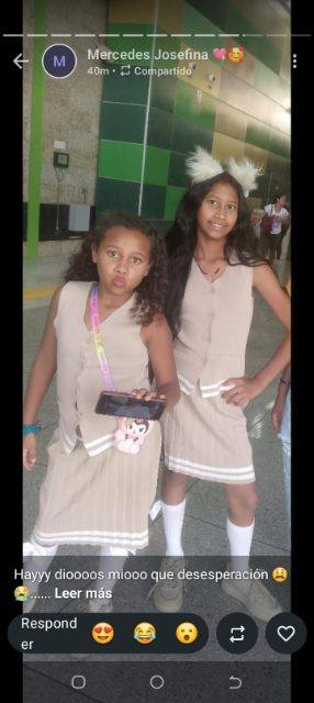 Foto de Evangelina Gonzáles y su hermana