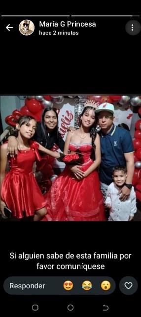 Foto de Sander Perdomo y su familia