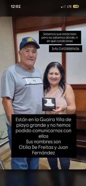 Foto de Otilia de Freitas y Juan Fernandez