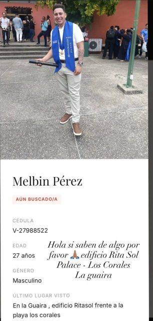 Foto de Melbin José Pérez Varela