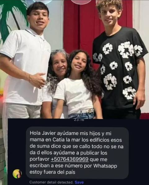 Foto de Desaparecidos abuela e hijos