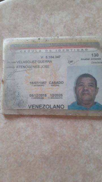 Foto de Atenogeno José Velasquez