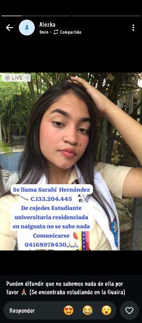 Foto de Sarahi Hernández