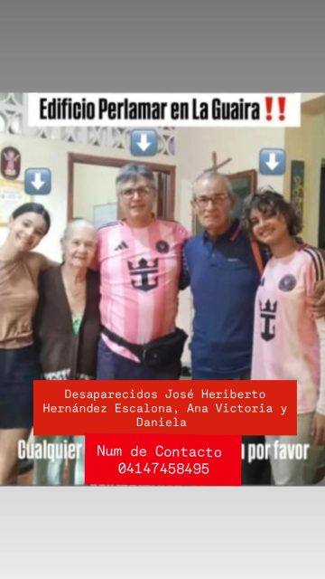 Foto de José Heriberto Hernández Escalona, Ana Victoria de Hernández y Daniela