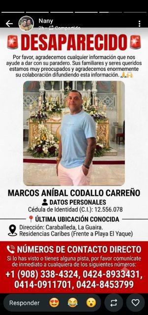 Foto de Marcos Aníbal Codallo Carreño