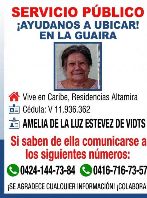 Foto de Amelia de La Luz Estevez