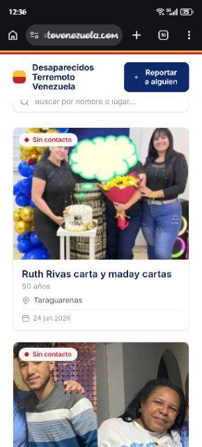 Foto de Rivas Ruth y cartas maday