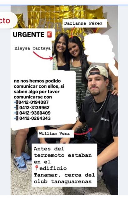 Foto de Darianna Pérez, Eleysa Cartaya y William Vera
