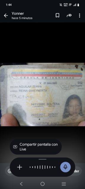 Foto de Reina Aguilar Zerpa