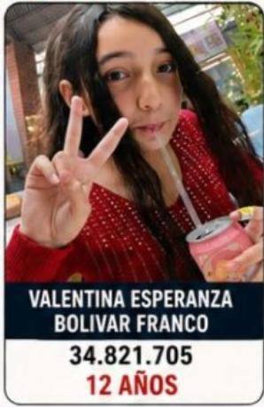 Foto de Valentina Esperanza Bolivar Franco