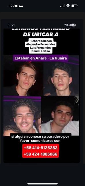 Foto de Richard Chacón, Alejandro Fernandes, luis fernandes y Daniel leitano