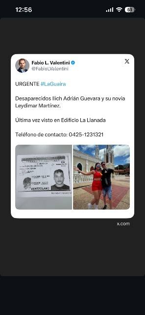 Foto de Adrián y leydimar