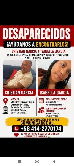 Foto de Cristian García e hija