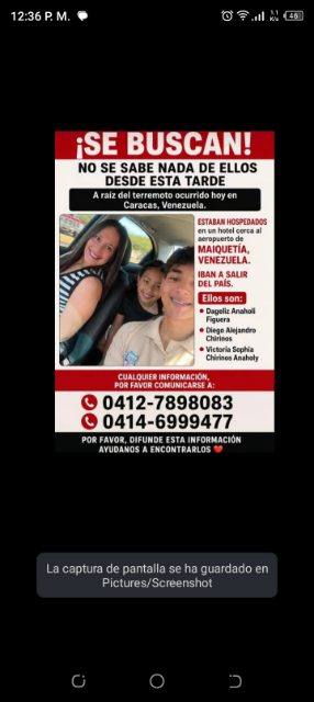 Foto de Dageliz Anaholi Figuera.   Diego Alejandro Chirinos.   Victoria Sofía Chirinos