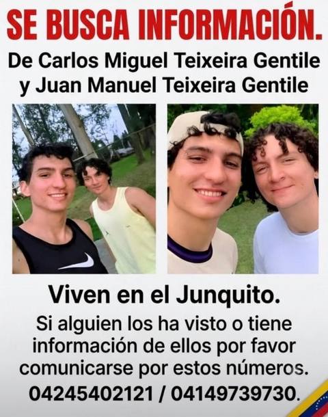 Foto de Carlos Manuel y Juan Miguel refería Gentile