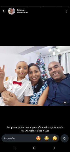 Foto de Carlos y Diego segovia, yasmelia acosta
