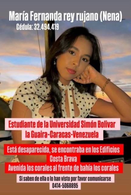 Foto de María Fernanda Rey Rujano