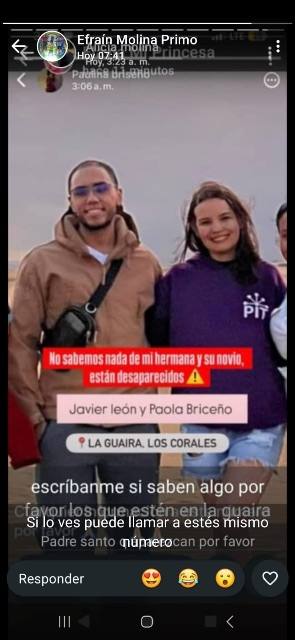 Foto de Javier León y Paola Briceño