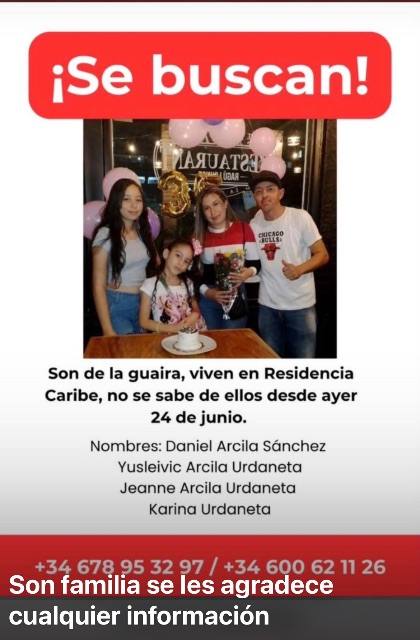 Foto de Daniel Arcila Sánchez Yusleivic Arcila Jeanne Arcila Karina Urdaneta