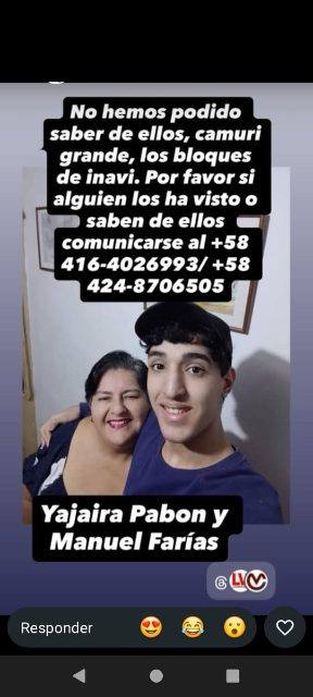 Foto de Yajaira Pabón y Manuel Farias