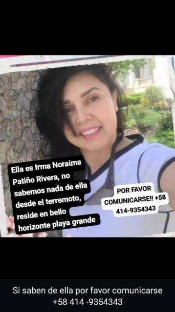 Foto de Irma Noraima Patiño