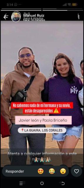 Foto de Javier león y Paola Briceño