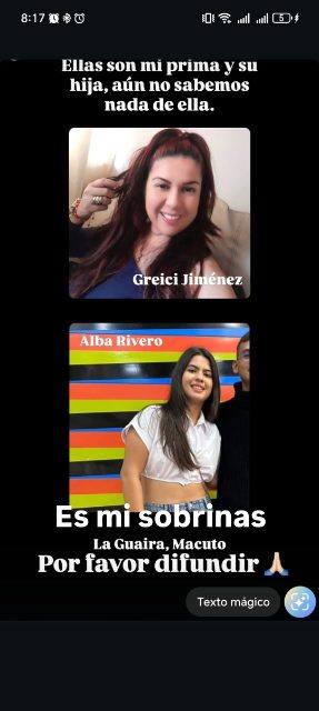 Foto de Greicy Jiménez y Alba Rivera