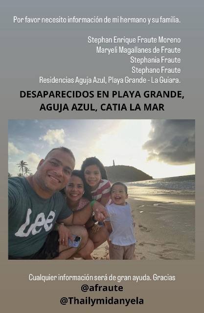Foto de Stephan Fraute, Maryeli Magallanes, Stephania Fraute y Stephano Fraute