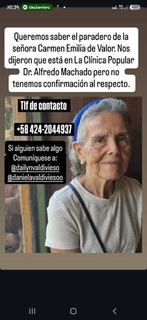 Foto de Carmen Emilia de valor