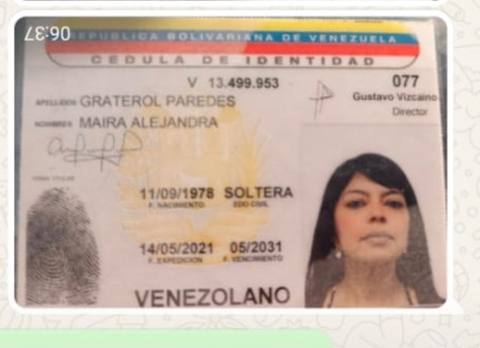 Foto de Maira Alejandra graterol