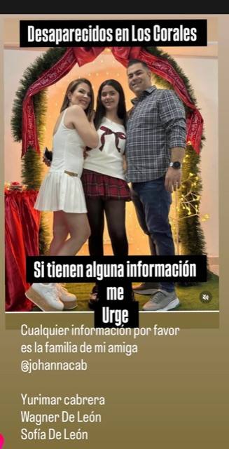 Foto de Yurimar Cabrera  wagner de León sofia de León