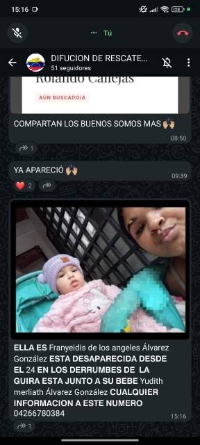 Foto de Franyeidis de Los Ángeles Álvarez González y su hija yudith marliah Álvarez González