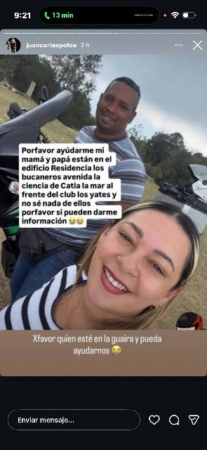 Foto de Ángel David García y nelcy de García