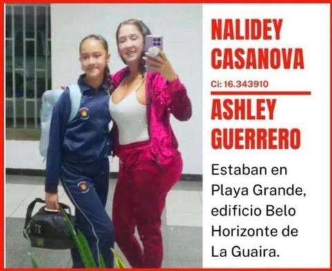 Foto de Nalidey Casanova y Ashley Guerrero