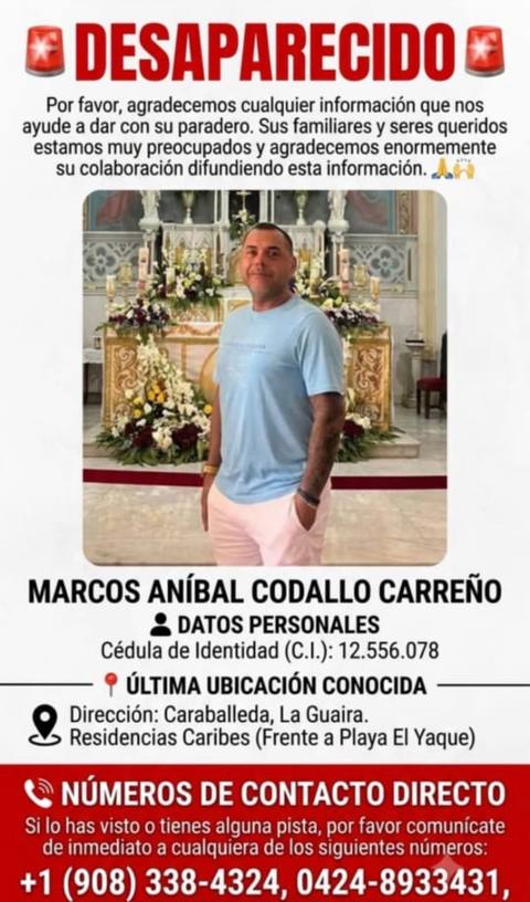Foto de Marcos Aníbal Codallo Carreño